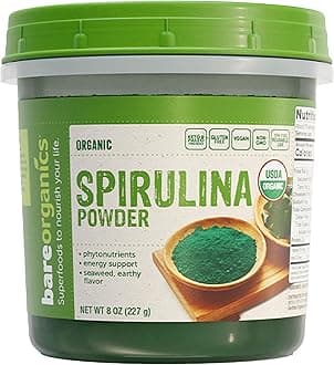 SPIRULINA Powder (Raw - Organic), 8 ounce (pack of 1)
