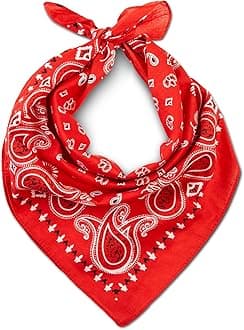 LOVARZI Bandana Scarf for Men and Women - Premium Cotton Stylish & Versatile Paisley Bandanas - Perfect Neck and Head Wear for Summer, Winter and Sports
