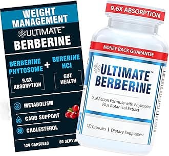 Ultimate Berberine Phytosome for Optimal Metabolic Health After 35 - 9.6X Absorption Dual Action Formula for Appetite & Gut Health - Immunity & Cholesterol Support - Clinical Dose & Third Party Tested