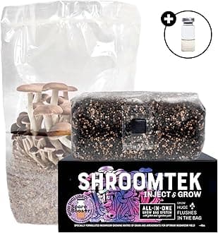 North Spore 'ShroomTek' + Spore Boostr All-in-One Mushroom Grow Bag | Grow Dung-Loving Mushrooms Like Magic Right in The Bag | Just Add Your Own Spores | Made by Mycologists