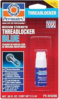 Permatex 24206 Medium Strength Threadlocker Blue, 2.5 ml