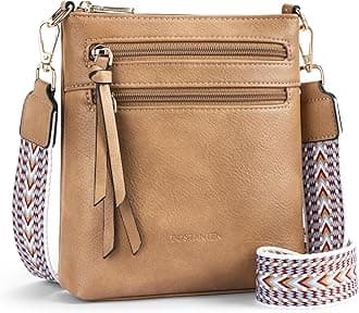 BOSTANTEN Crossbody Bags Purses for Women Trendy Soft Leather Shoulder Handbags with Adjustable Strap Zipper Pocket