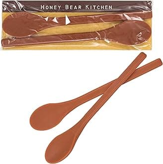 Honey Bear Kitchen Silicone Stirring Spoon (Set of 2) for Coffee & Tea