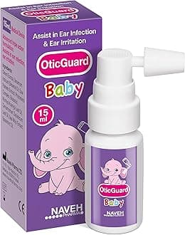 NAVEH PHARMA Otic Guard Baby Ear Drops – Natural Ear Oil for Ear Wax Removal & Infection Relief – Gentle Ear Cleaner for Babies, Toddlers & Kids – Soothes Itchy Ears & Swimmer’s Ear