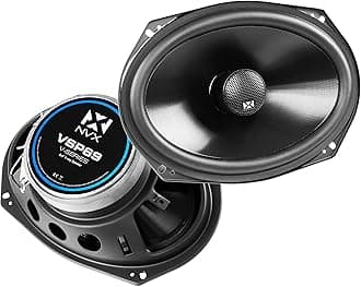 NVX VSP69 900W Peak (300W RMS) 6x9 V-Series 2-Way Coaxial Speakers with 25mm Silk Dome Tweeters