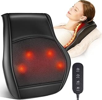 – Neck and Back Massager for Pain Relief Deep Tissue with Heat, Shiatsu Shoulder Massager with Bi-Directional Rotating Head for Neck, Back, Shoulders, and Legs, Gift for Mom Dad.