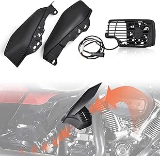 CoolFlow Fan for Road Glide, Oil Cooler Fan with Heat Shield for Harley Touring CVO Road Glide Limited Tri Glide CVO Ultra Limited Electra Glide Ultra Classic 2017-2024
