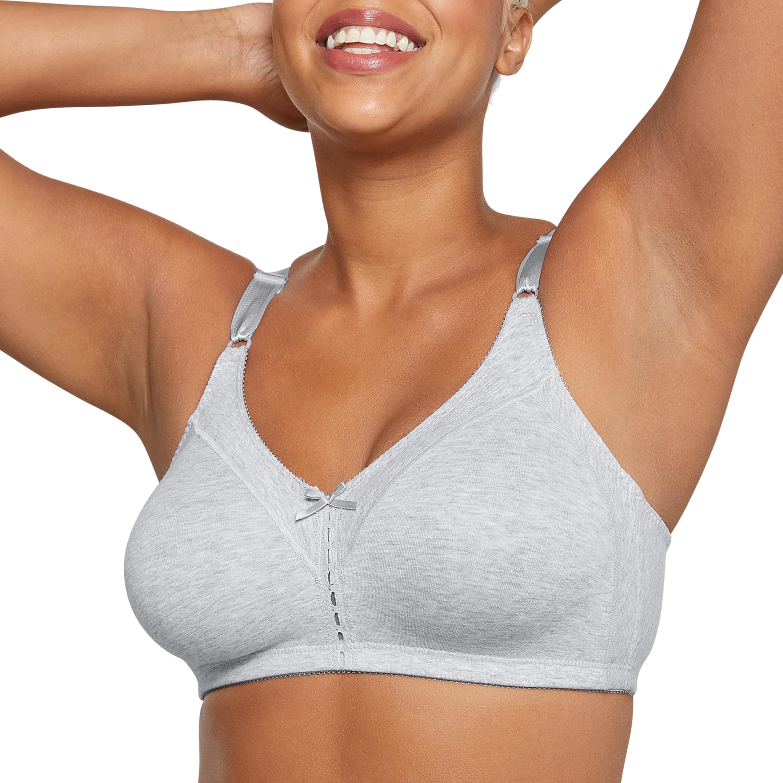 Women's Double Support Wireless Bra, Full-Coverage Cotton T-Shirt Bra, Our Best Everyday Style
