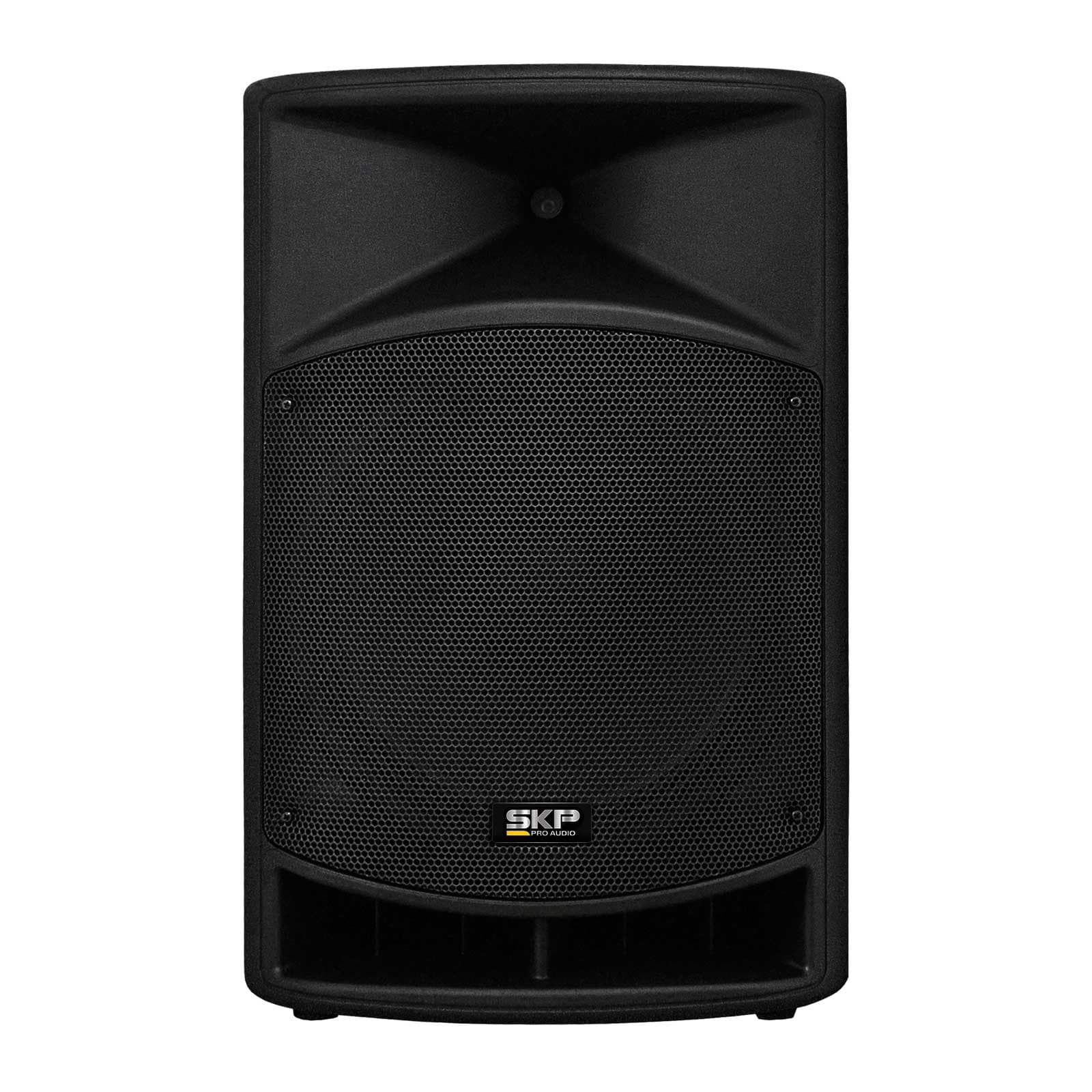 SKP Pro Audio Q15 Professional Full Range Bi-Amplified Active Loudspeaker Power 1000W Class D and AB Amplifier