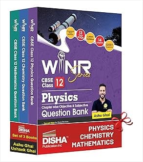 Disha Combo (set of 3 Books) WINR Series CBSE Class 12 Physics, Chemistry & Mathematics Chapter-wise Objective & Subjective Question Bank | New ... 2026 Exam | Fully Solved | Competency (CFPQ)