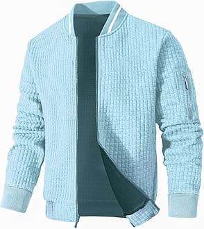 Men's Bomber Jacket, Lightweight, Casual Varsity Style