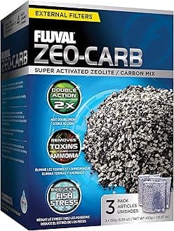 Zeo-Carb, Chemical Filter Media for Freshwater Aquariums, 150-gram Nylon Bags, A1490 , White, All Breed Sizes, pack of 1 (3 count)