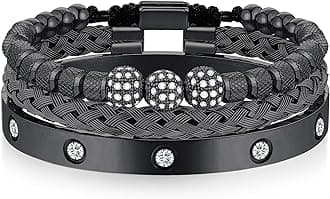 3PCS Stainless Steel Bracelets for Men Gold Roman Numeral Bangle Bracelet Twisted Cable Bracelet Adjustable Cuff Bracelet Mens Luxury Jewelry Bracelets Gifts