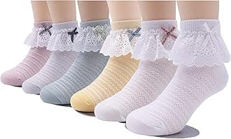 Toddler/Kids Girls Cotton Lace Socks Princess Dressy Socks(1-9T)