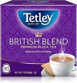British Blend Premium Black Tea, Regular, 80 Teabags (Pack of 12)