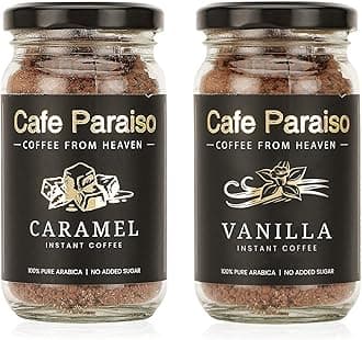 Cafe Paraiso Hazelnut Instant Premium Flavored Arabica Coffee | Agglomerated | Medium Roasted | 50g Each | Rich Hazelnut Flavor