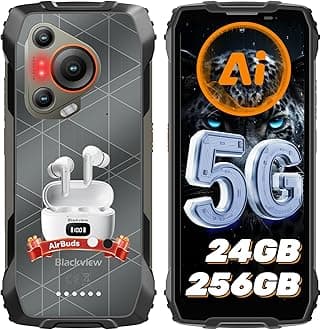 - BL7000 AI 5G Rugged Phone Android 15, 24GB+256GB/2TB MTK Dimensity 6300, 6.78" FHD+ 120Hz, 50MP + Night Vision 20MP, 7500mAh/33W, Rugged Smartphone Dual SIM/T-Mobile/NFC/OTG/IP69K Waterproof