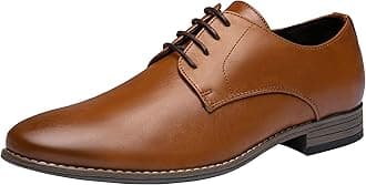 Men's Oxford Plain Toe Dress Shoes Classic Formal Derby Shoes