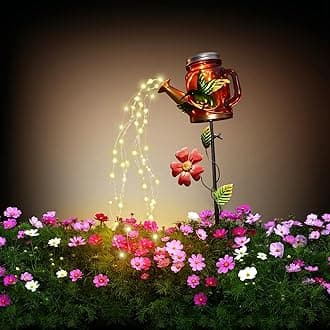 Solar Watering Can Light, Yard Outdoor Decor Lights, IP65 Waterproof, Hanging Hummingbird Garden Light, Outside Garden Flower Bed Decor, Women Gift, Birthday Gifts