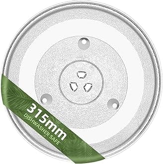 315mm Microwave Turntable Compatible with Panasonic 12570000008334, 315 mm Replacement Microwave Glass Plate for Frigidaire 5304509437