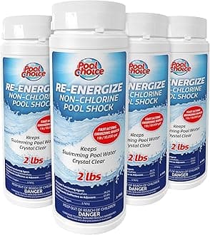 SpaChoice 2-Pounds 4-Pack Premium Re-Energize, Non Chlorine Pool Shock, Made in USA