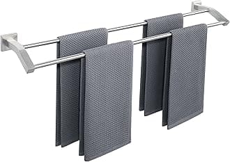 Alise Double Bath Towel Bars Towel Racks for Bathroom,Wall Mount Towel Holder Heavy Duty SUS304 Stainless Steel Towel Hanger Towel Rail,Brushed Nickel 32 Inch