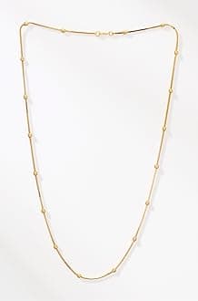 Shreyadzines Gold Plated Traditional Design Long Necklace/Chain for Women and Girls