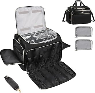 MONSTINA Professional Hairstylist Traveling Bag with Two Detachable Small Bags,Hairdressing Bag Makeup Salon Organizer Bag