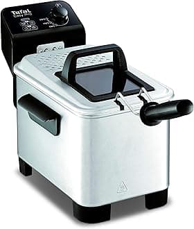 Tefal Easy Pro Deep Fryer, 3L Oil Capacity, 1.2kg of Food, 4 Portions, 2100W, Semi Professional, Compact Design, Cool Zone Technology, Easy Cleaning, Stainless Steel - FR333040