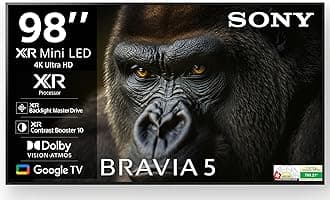 Sony 248 cm (98 inches) BRAVIA 5 Series 4K Ultra HD Smart Mini LED Google TV K-98XR55A