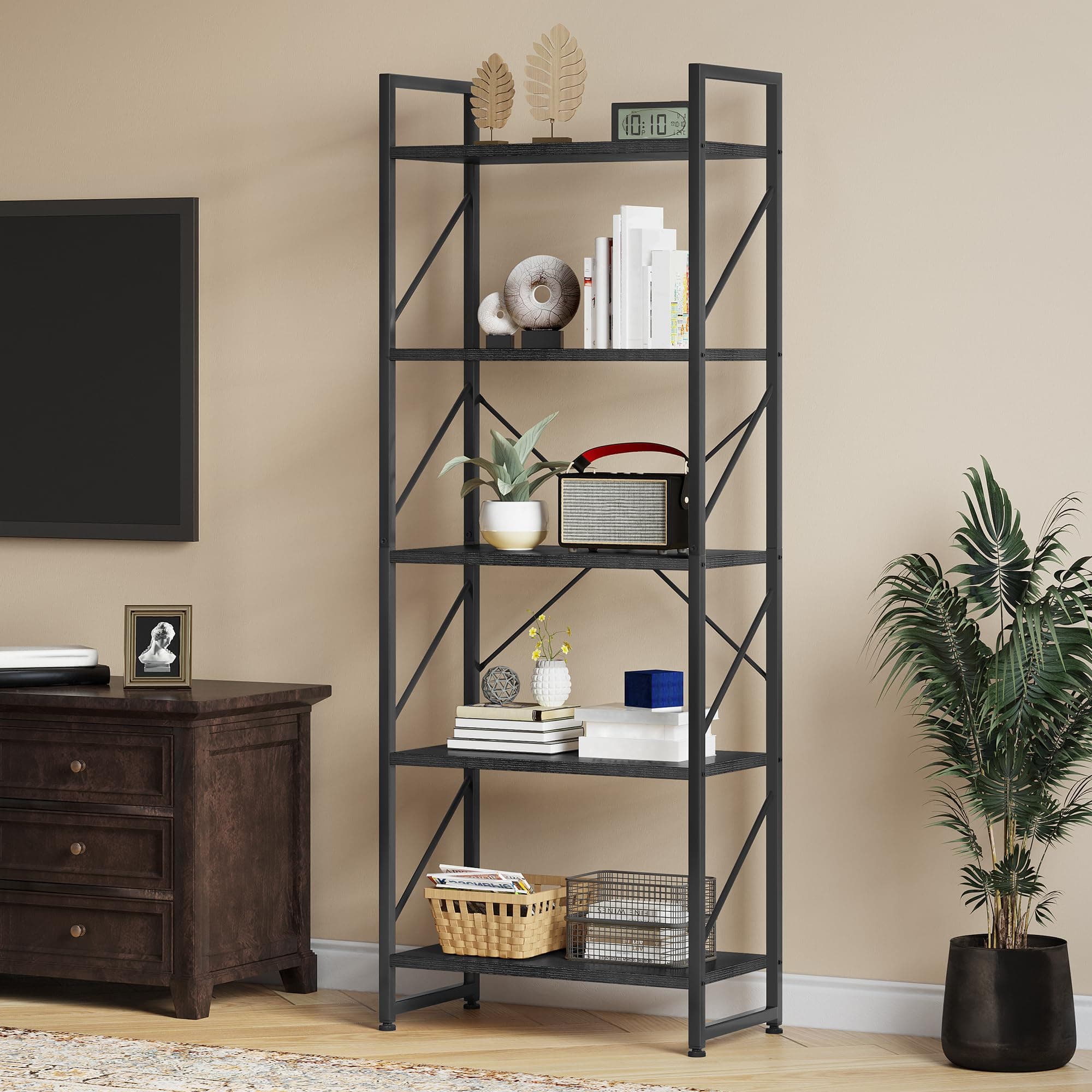 5 Tiers Book Shelf