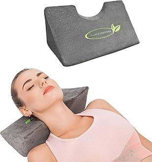 Cervical Traction Wedge Pillow - Neck and Shoulder Relaxer - Gentle Spinal Correction - Head Posture, Migraine, Headache, Occipital Release- Grey