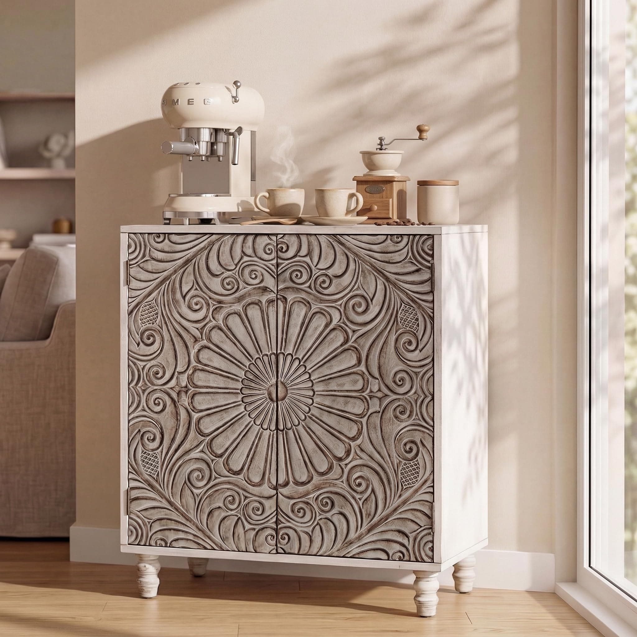 COSIEST 32" W Sideboard Buffet Cabinet with Storage,