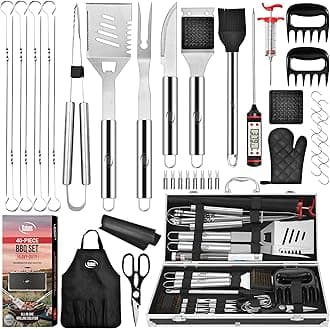 Kaluns BBQ Accessories, Complete Grill Set Dad Gifts for Fathers Day, 40 Pcs Premium Heavy Duty Stainless Steel Barbecue Grill Accessories for Outdoor Grill Gifts for Men