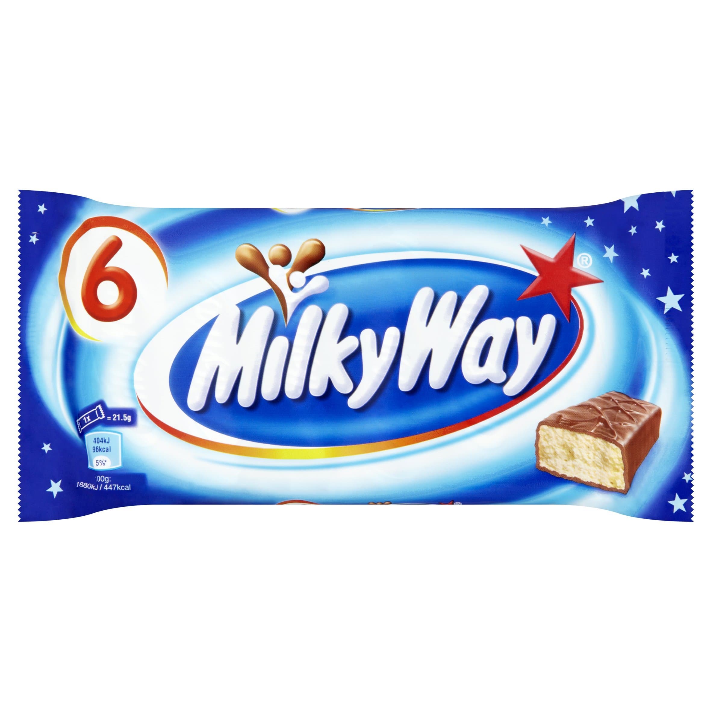 Milky Way Multipack, 6 x 21.5g