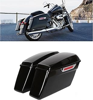 Hard Saddlebags Trunk W/Latch keys Compatible with 2014-up Harley Touring Road King Electra Glide Street Glide Road Glide Ultra Classic Painted Hard Saddle bags