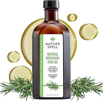 Nature Spell Rosemary Oil for Hair Growth, Pre-Diluted Scalp Oil, Stimulates Growth, Strengthens Dry and Damaged Strands, Nourishes Split Ends, Colour Safe, For All Hair Types, Vegan, 150 ml