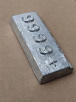 99.99% High Purity Lab Graded Zinc Metal Block Lumps piece of - (1 kg)