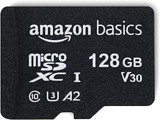 amazon basics 128Gb Microsdxc Memory Card with Full Size Adapter, 100Mb/S, U3