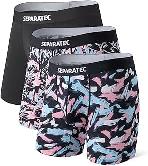 Separatec Mens Underwear Novelty Boxer Briefs Breathable Rayon Made from Bamboo Underwear Men