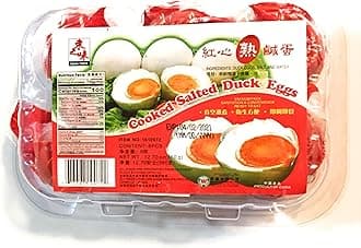 Asian Taste Cooked Salted Duck Eggs 12.70 Oz(2 Pack)红心熟鹹蛋