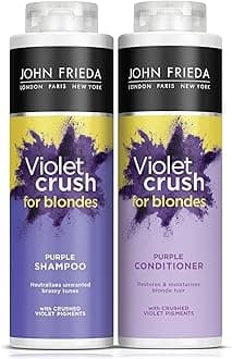 Violet Crush Purple Shampoo and Purple Conditioner Bundle, 2 x 500 ml, Neutralising and Toning Shampoo and Conditioner