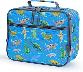 Cerbonny Kids Lunch Bag,Kids Lunch Box,Fit for 3+(blue dinosaur)