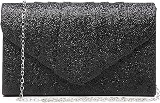 Dasein Women's Evening Bag Pleated Envelope Clutch Handbag Wedding Party Bridal Purse