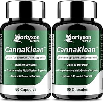 25-in-ONE CannaKlean & Detox Capsules - Natural Detox Cleanse, Natural Herbal Formula for Body Purification, Kidney & Liver (120 Capsules) -2 Pack