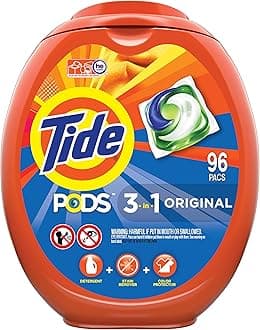 Tide PODS Laundry Detergent Soap PODS, High Efficiency (HE), Original Scent, 96 Count