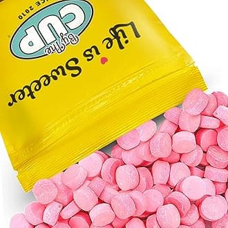 By The Cup Pink Wintergreen Canada Mints, 1.5 lb Bulk Bag