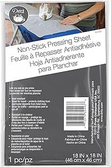 Dritz Clothing Care 82443 Non-Stick Pressing Cloth, 18 x 18-Inch, White