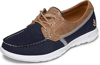 Performance Women's Go Walk Lite-15430 Wide Boat Shoe,navy,7 W US
