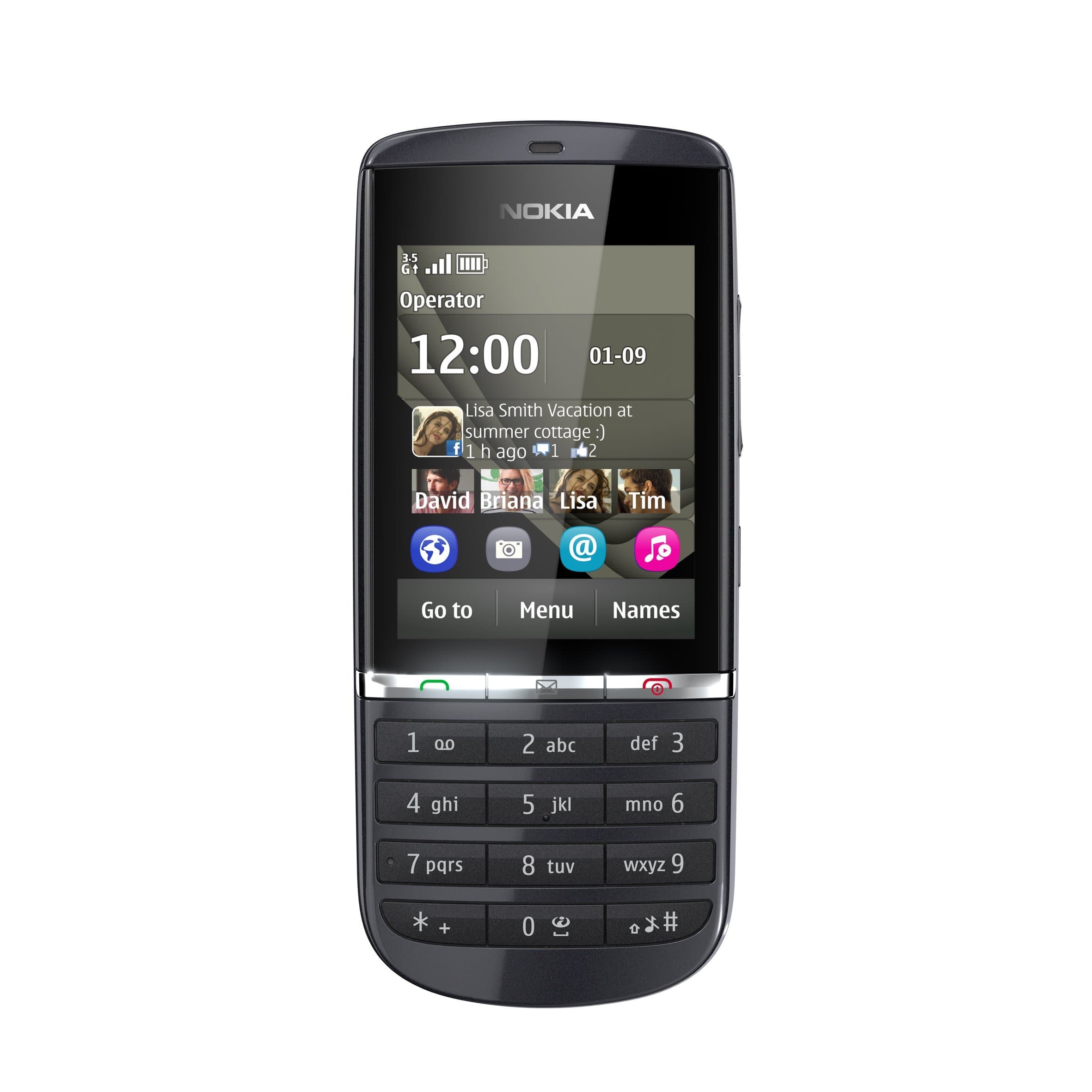 Asha 300 Sim Free Mobile Phone - Graphite